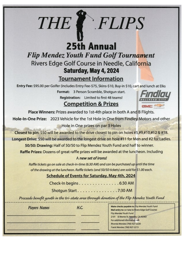 2024 Annual Flip Mendez Flyer